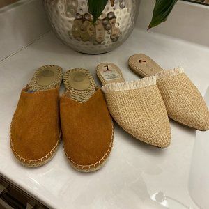 Two Pairs - Summer Mules - Size 7